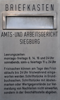 Nachtbriefkasten Nachtbriefkasten